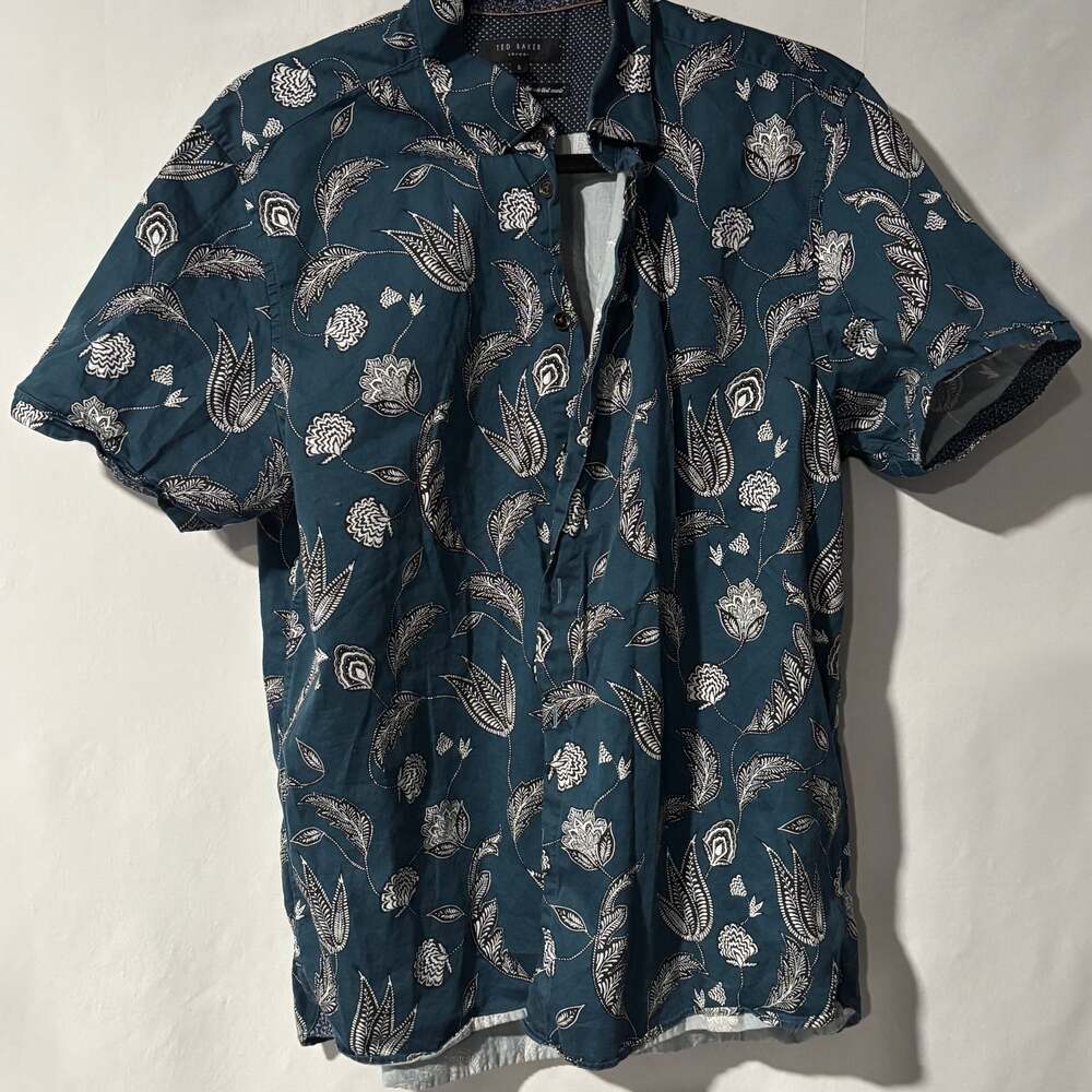 Ted Baker Paisley Print Short Sleeve Shirt